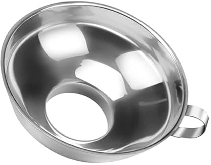 MUELODSIC Embudo de Boca Ancha de Acero Inoxidable Embudo Metálico Grueso para Mermelada Conservas y Cocina Resistente y Fácil de Limpiar Multiusos Doméstico
