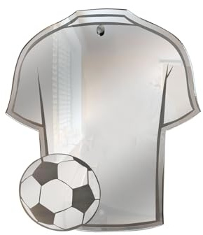 Générique Miroir LED Personnalisé avec Nom,Maillot de Football nom numéro LED Acrylique Miroir balancie, avec télécommande, Idée Cadeau pour Noël et Anniversaire,