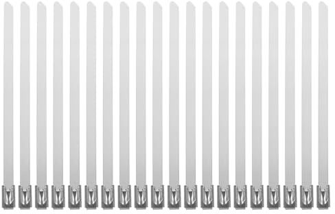 TOYZFRIENDY 100 piezas Bridas Metálicas de Acero Inoxidable Autoajustables Resistentes al Agua y UV Sujetacables Duraderos para Uso Interior y Exterior Organizador de Cables Robusto y Firme