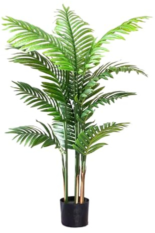 Labasuan Künstliche Areca-Palme, große künstliche Topfpflanze, Tropische Kunstpalme, für drinnen und draußen, Haus, Büro, Garten, Moderne Dekoration, Einzugsgeschenk(200cm)