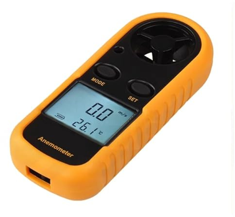 Digital Anemometer, Digital Anemometer Pocket Smart Air Wind Speed Scale Accurately Measure & Temperature Tool Equipment