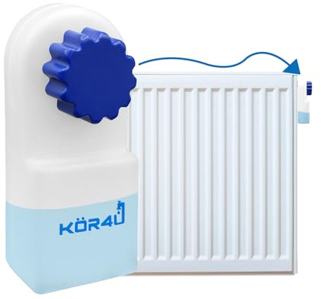 kör4u Heizkörperentlüftungsbox mit Auffangbehälter und integriertem Vierkantschlüssel, Heizkörperentlüfter zum einfachen und sauberen Entlüften von Heizkörpern
