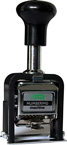 Automatischer Nummernstempel Metall/Kunststoff 6‑stellig mit Zubehör 1Stk | Automatik‑Nummernstempel 6‑stellig, Metall/Kunststoff, mit Stempelstab, Farbe & Kissen – ideal für Rechnungen & Nummerierung