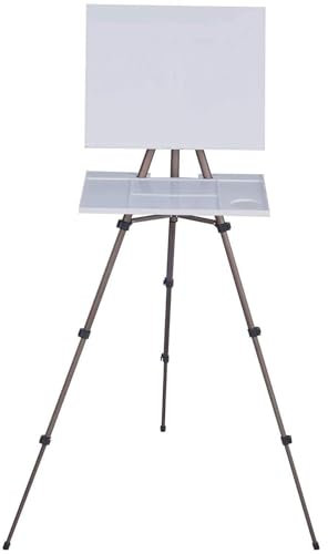 MEEDEN Field Staffelei Aluminium: Tragbare Plein Air Easel mit Tasche Aquarellpalette & Regale Set, Aquarell Metall Stativ für Künstler Malerei Kinder