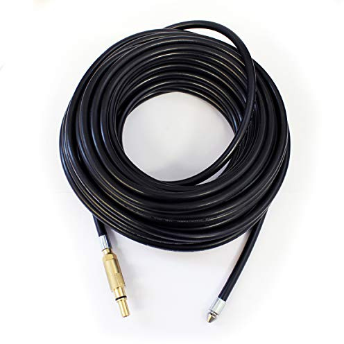 Equip2clean Flexible Drain Unblocker Hose with Retrojet Nozzle | 15 Metres | Compatible for Titan Screwfix Pressure Washers | 2300 PSI / 160 BAR Max Working Pressure | Ideal for Blocked Drains & Pipes