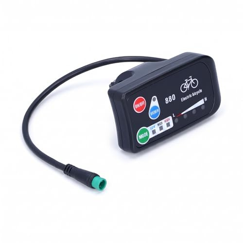 Topiky pour écran KTLED880, Compteur d'affichage Universel pour vélo électrique 36 V/48 V, écran Couleur pour vélo électrique, Sports de Cyclisme en Plein air