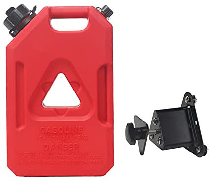 CGF- Benzinkanister Kraftstoffbehälter, Benzinkanister, Öl-Benzin-Lagerung, Kanister Ersatz-Not-Backup-Benzintanks Halterung für Motorrad SUV ATV die meisten Autos,Rot mit UN-Zulassung
