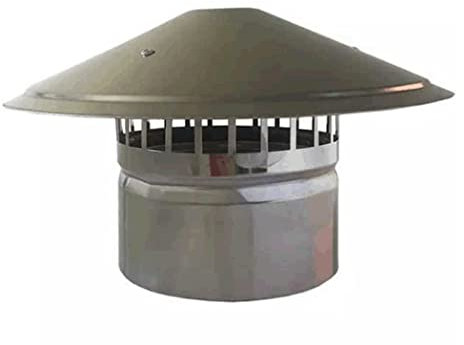 0℃ Outdoor Schornsteinhaube mit Vogelschutz Edelstahl Vogelschutzgitter für Kamine, Schornsteinabdeckung, Schornsteinaufsatz, Kaminaufsatz, Kaminabdeckung, Schornsteine, Kaminhaube, Kaminhut,180mm