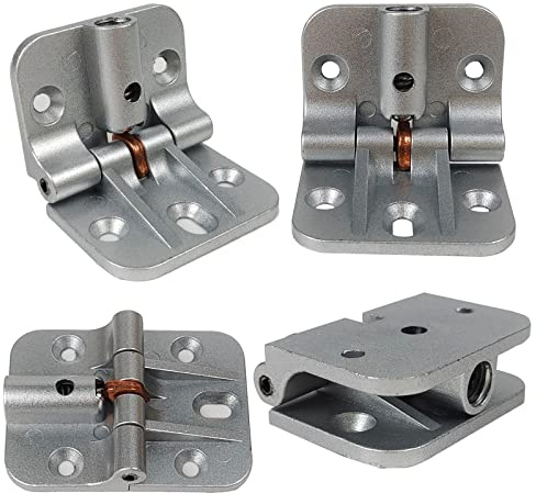 Bisagra frontera de puerta plegable de 180 grados Bisagra de aleación de zinc ajustable de posicionamiento bisagra plegable (4 piezas)