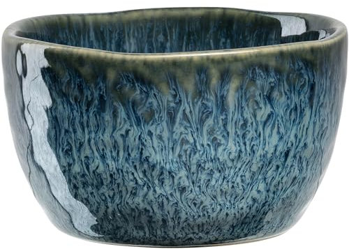 LEONARDO Matera Keramikschale - Dip-Schale aus Keramik - Durchmesser 8,3 cm, Höhe 5 cm - Inhalt 150 ml - Mikrowellengeeignet, spülmaschinenfest - Schüssel in blau