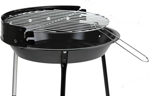 BBQ Grill Portable Folding Charcoal Barbecue Desk Tabletop Outdoor Stainless Steel Smoker for Picnic Garden Terrace Camping Travel