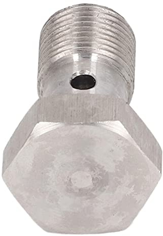 M12 Boulon Banjo Raccords de Boulon Banjo M12x1.0 Filetage Métrique Adaptateur d'extrémité de Tuyau de Frein à Trou avec Rondelles pour Lignes d'embrayage de Frein