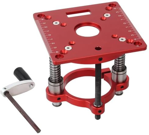 Deger Placa de inserción para mesa, mini fresa y elevador para fresadora universal de 65 mm, fresadora de banco cuadrada para la carpintería fácil de usar