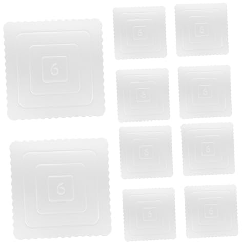 Alipis 10pièces Plaque De Présentation De Gâteau Carrée De Base Mousse Pour Gâteaux Accessoire De Pâtisserie Pour Fête Anniversaire Planche De Base De Gâteau