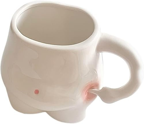 Espresso Cups Dad Gifts Fat Belly Mug Funny Coffee Mug Cute Ceramic Mug Original Handmade Coffee Mug with Hand Handle Milk Mug Encouragement Gift Espresso Cups Dad Gifts