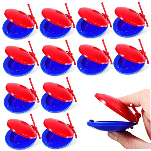 VICASKY 12stücke Teiliges Finger Bunte Kleine Rhythmus-Instrumente Für Junge Mädchen Mit Elastischem Band Einfache Bedienung Spielerisches Musikinstrument Für Musikstunden Und Freizeitspaß