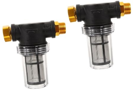 Milisten 2 Pièces filtre de tuyau rétractable tuyau suintant trempeur robinet Couler water filter tuyau d'arrosage filtre d'entrée de tuyau filtre à eau de jardin filtre en acier inoxydable