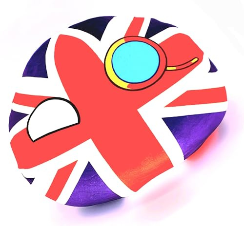 SNS Components 40cm Countryballs Country Ball Cute United Kingdom Union Jack England UK Europe Flag Cuddly Meme Ball Toy Gift Pillow