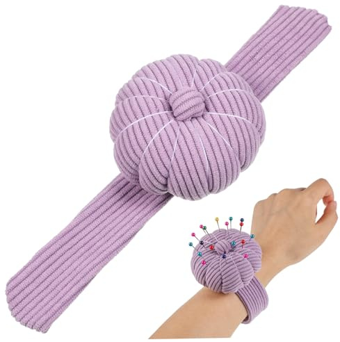 LOLIPPYY Wrist Pin Cushion Nadelhalter Armband Mit Samtbezug Pp-baumwollfüllung Weiches Stecknadelkissen Zum Nähen Quilten Sticken Leicht Anzulegen Komfortables Nähzubehör Für Nähbegeistert