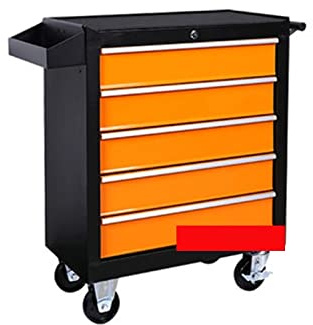 DA-25 5 Drawer Storage Tool Box Trolley Workshop Hardware Mobile Multi-Functional Auto Car Repair Maintenance Toolkit Cabinet Home Use(E)