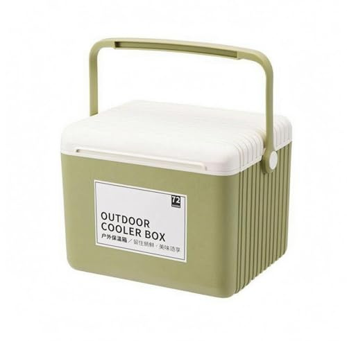 Ronyme Glacière Isotherme Extérieure Conteneur Réfrigéré Coffre à Glace Caisse Thermique 13L Parois Couvercle avec Poignée Verrouillable et Transport Facile