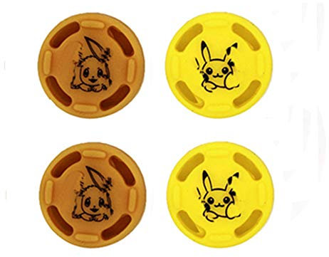 Silikon-Daumengriffe für Nintendo Switch NS Joy-Con Controller Sticks Skin Joy Con Caps für Pokemon Pokeball Go (B)