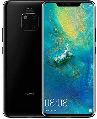Huawei Mate 20 Pro 128 GB 6.39-Inch 2K FullView Android 9.0 SIM-Free Smartphone with New Leica Triple AI Camera, Single SIM, UK Version - Black (Renewed)