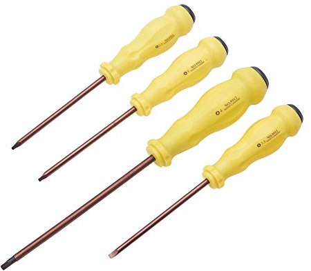 Utoolmart Cacciavite triangolare Punta Magnetica 4/3.5/3/2.5/2mm Testa Antiscivolo Maniglia Multifunzionale Elettronica Telefoni Tablet PC Riparazione Strumento di Smontaggio 1 Set