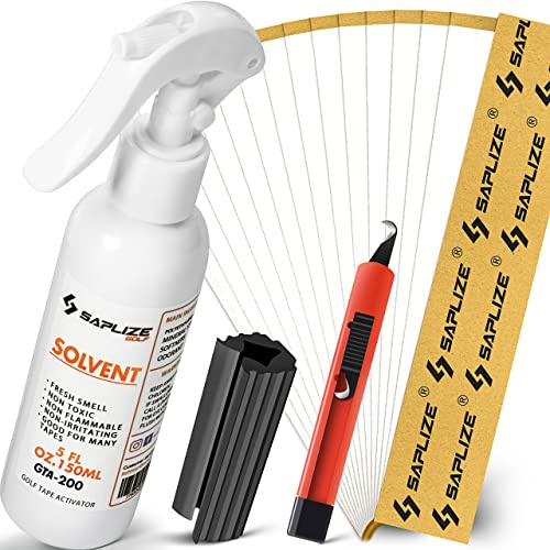 SAPLIZE Golf Grip Kits für Golfschläger, Kit A bis D für Optionen wie Golf Grip Tape Strips, Grip Solvent, Hook Blade & Rubber Vice Clamp