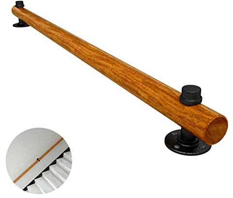 Handrails for Staircase European Style Banister Railing Kit,Wall-Mount with Wall Brackets and Endcaps for Kindergarten,Hospital,Elderly Railings Handrails Corridor Support Rod Supports 250kg