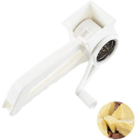 Rallador de queso, Desmontable 430 Acero inoxidable+PP Rallador de Queso Rotatorio Herramienta de Cocina Rápida Rebanada de Chocolate Profesional