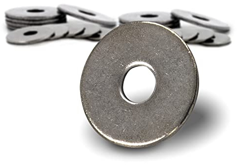 PROTECH 50 Stück Karosseriescheiben für M4 rostfreier Edelstahl A2 V2A Kotflügelscheiben Unterlegscheiben U-Scheiben 4,3x15mm Außendurchmesser 15mm