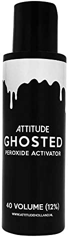 Attitude Hair Dye | Activateur de Peroxyde Professionnel Végétalien et Sans Cruauté | Révélateur de Crème Éclaircissante Permanente | | Attitude Ghosted 40 Volume (12%) | 100ml
