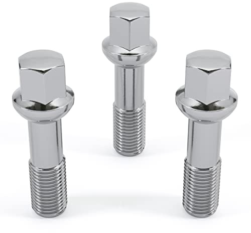 HASKYY 20 Radschrauben M14x1,5x45mm Radbolzen CHROM Kugelbund Kugel R14