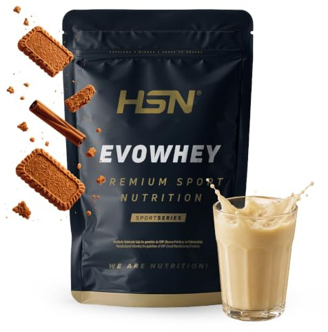 HSN Evowhey Protein | Speculoos 2Kg | Concentrado de Proteína de Suero | 100% Whey Protein Concentrate (WPC) | No Incluye Dosificador | No-GMO, Vegetariano, Sin Gluten ni Soja