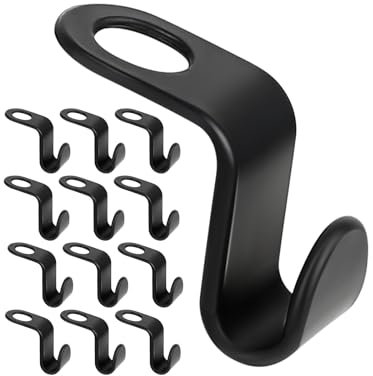 Sheryl&Rain 120 Piezas Gancho para Perchas,Ganchos para Perchas,Hanger Hooks,Ganchos Ropa,Gancho Ahorrador de Espacio para Armarios para Ahorrar Espacio (Negro)