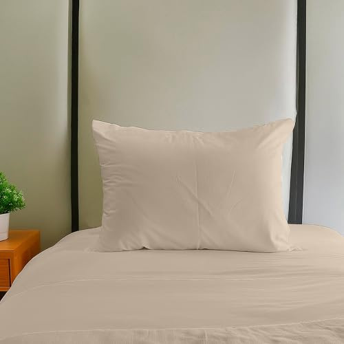 Ruggeri Set Lenzuola 3 Pezzi Completo Letto Singolo, Cotone, Tortora