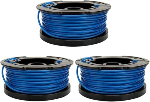 RCYF 3 Pcs Spool Line, For BD032 Trimmer Spool & Line for Black & Decker Reflex Strimmers