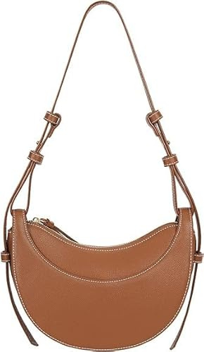 DKIIL NOIYB Halbmond Tasche Damen Kleine Handtasche Y2k Tasche Leder Moderne Crossbody Bag Hobo Bag Damen Kleine PU Dumpling Umhängetasche ketteTote Bag Aesthetic Half Moon Bag mit Zwei Verstellbaren