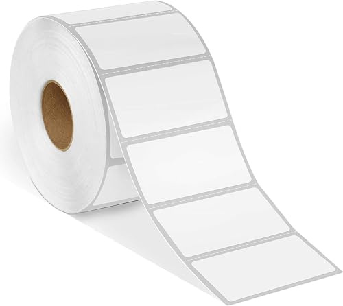 Supercap 5,1 x 2,5 cm Barcode-Etiketten, Thermodirekt-Etiketten, Versand-Etiketten, kompatibel mit Zebra- und Rollo-Druckern, 1300 Stück