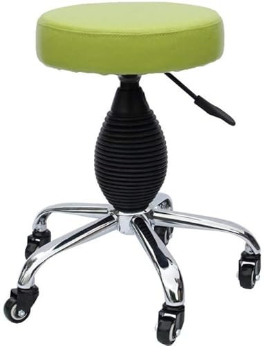 Hocker mit Rädern, Rollstuhl, rund, Rollhocker, robust, hydraulisch, für Werkstatt, Gitarrenlabor, Tattoo, Werkbank, medizinischer Verstellbarer Drehhocker (Stil Nr. 5)