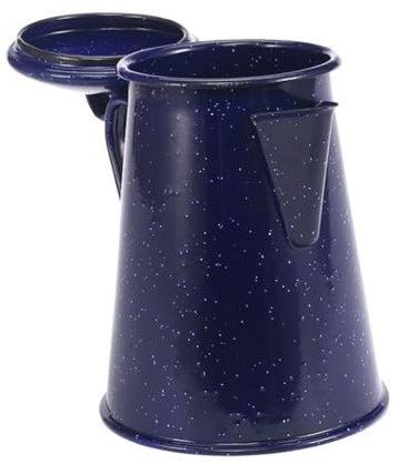 ASHSDI Bollitore per Fornelli a Induzione Caffettiera Smaltata da 1,2 Litri, Bollitore per tè E Acqua, Teiera, Decorazioni per La Casa Vintage, Teiera Blu, Strumento per caffè Fornelli Elettrici