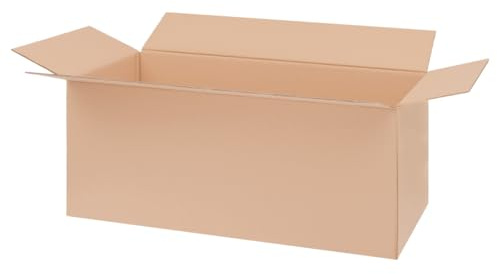 Förpackning vikbara kartonger 985 x 405 x 405 mm brun (yttermått 1 000 x 420 x 420 mm) KK 144 2-vågig fraktkartong för medelstora varor, DHL-paket, DPD GLS Hermes-kartonger (15 stycken)