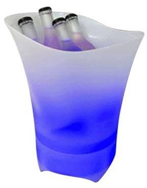 Seau à glace LED sans fil, refroidisseur de boissons avec haut-parleurs stéréo intégrés, seau à glace avec haut-parleurs , seau à glace avec son sans fil, longue durée de vie de la batterie