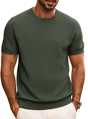 PJ PAUL JONES T Shirt Uomo Manica Corta con Scollo Rotondo, T-Shirt Lavorata a Maglia