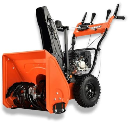 FUXTEC Benzin Schneefräse FX-SF2196 mit 196ccm (5,5 PS) 4-Takt-Motor - 61 cm Räumbreite, 51 cm Räumhöhe &11m Auswurfweite – E-Start, 4 Vorwärtsgänge & 1 Rückwärtsgang – schwenkbarer Auswurfschacht