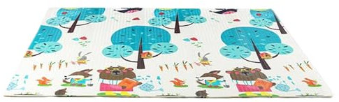 dwxnauixl Weiche Spielmatte, sicher für Spielkameraden und stimulierende Matten. Spielmatte, Faltbare Aufbewahrung und Matten für Babys, die auf dem Boden Spielen, Tragen, 1.8 m * 2 m * 1 cm
