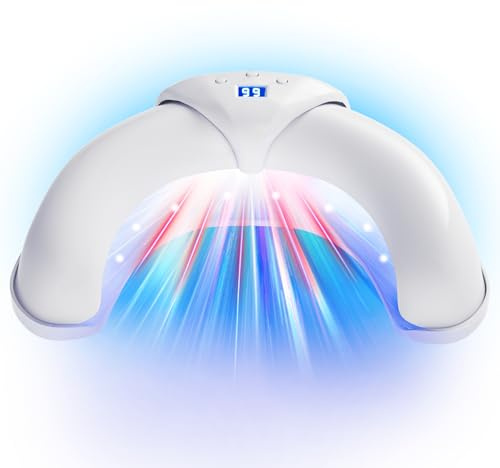 2025 6.0 Nagelpilz Lasergerät【Intelligentes 3 Zeit- 30s/60s/99s】【Duale Wellenlängentechnologie - 470nm Blau & 905nm Infrarot】Ultraportables Faltdesign(White) Antimykotischer Laser