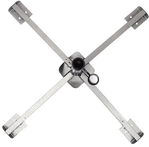 OFFSCH 1 Pièce Socle Pare-Soleil Ombre Pied De Parasol Déporté Voile D'ombrage Parapluie Socles sur Pied Base De Parasol De Granit Pied De Parasol De Piscine des Stands Plage Le Fer Gris