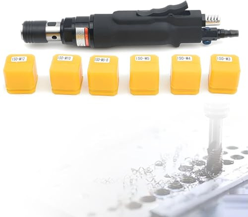 SHENGSHIYU Filiera per Filettatura Dimensioni Compact 315mm | Kit Filettatura M3-M12 Completo per Alluminio e Acciaio Dolce velocità Massima‌ 400 Giri/min,Pressione Lavoro‌ 6-8 Bar